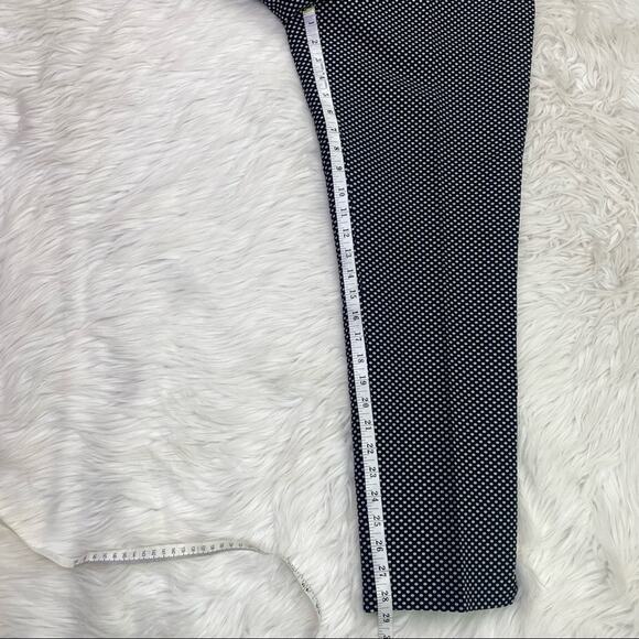 RSVP by Talbots Women's Sateen Metallic Ankle Pants Black Size 10 Polka Dot - Picture 5 of 10